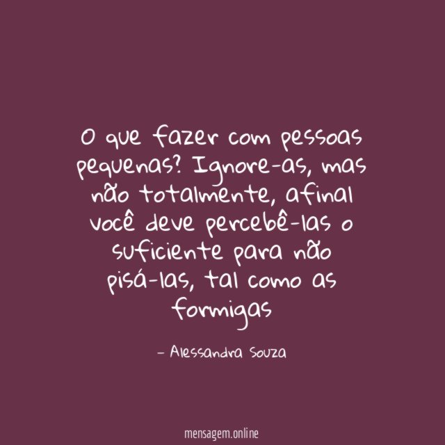 O que fazer com pessoas pequenas