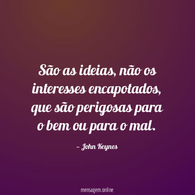 São as ideias