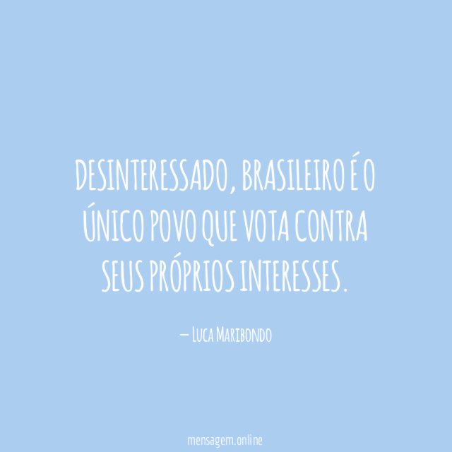 Desinteressado