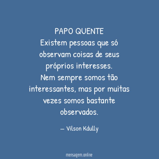 PAPO QUENTE