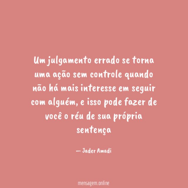 Um julgamento errado se torna uma ação sem