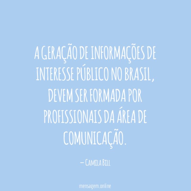 A geração de informações de interesse público no Brasil