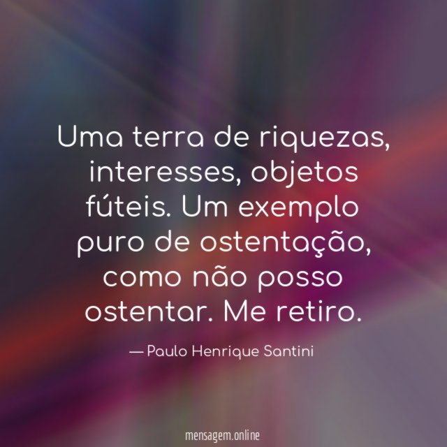 Uma terra de riquezas