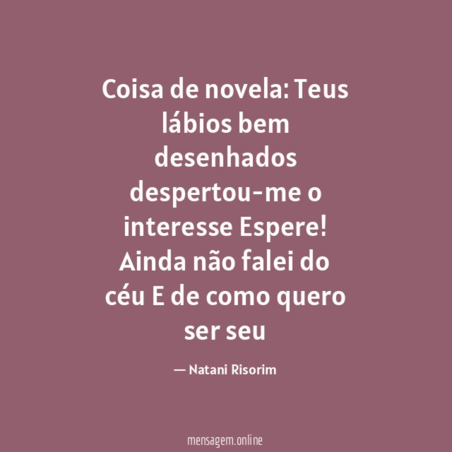 Coisa de novela