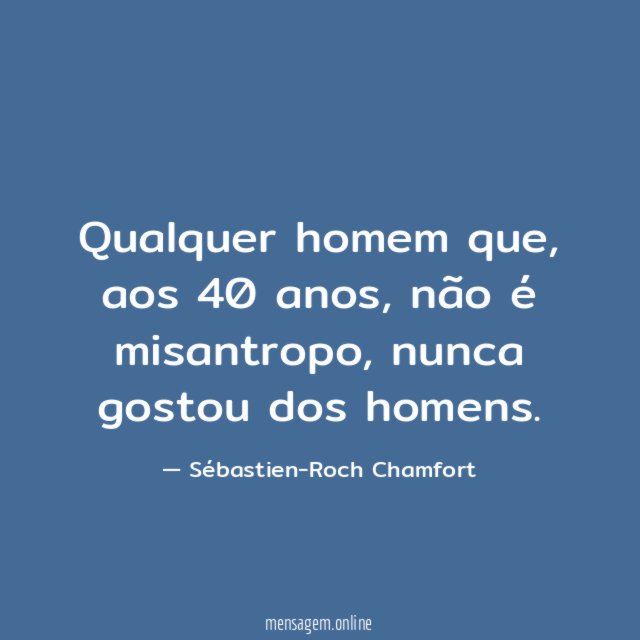 Qualquer homem que