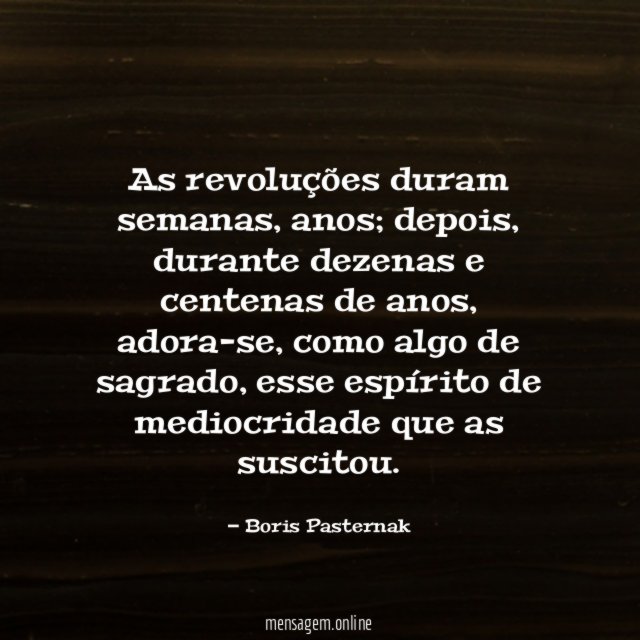 As revoluções duram semanas