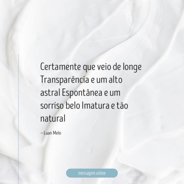 Certamente que veio de longe Transparência e um alto