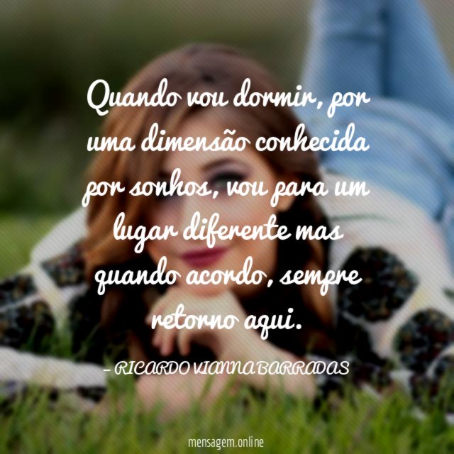 Quando vou dormir