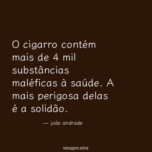 O cigarro contém mais de 4 mil substâncias