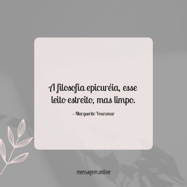 A filosofia epicuréia