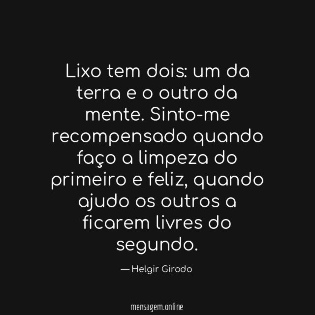 Lixo tem dois