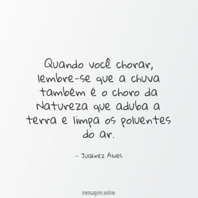 Quando você chorar