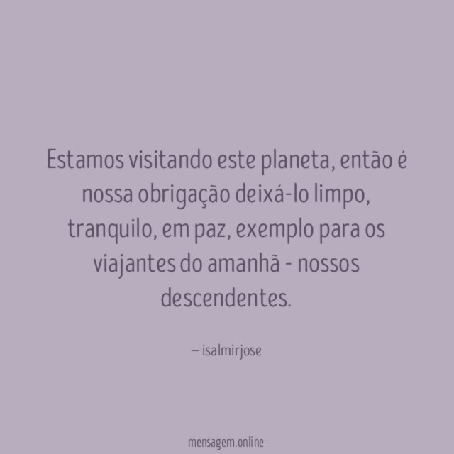 Estamos visitando este planeta