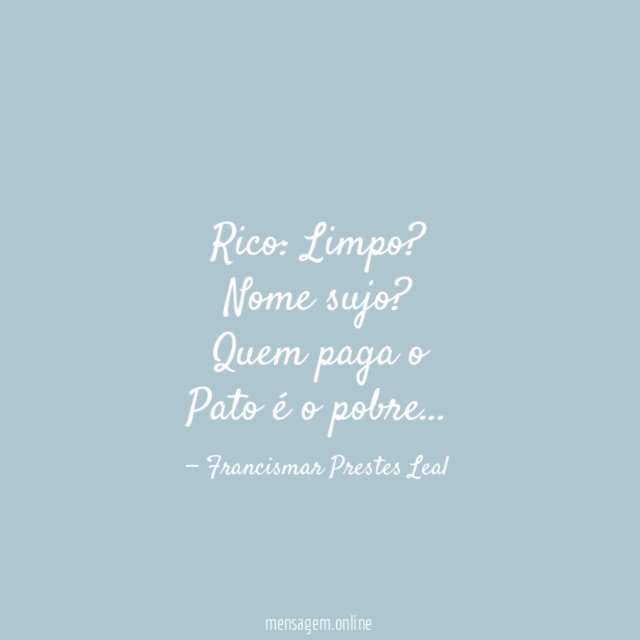 Rico: Limpo?