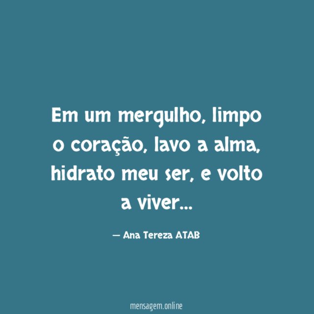 Em um mergulho