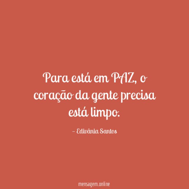 Para está em PAZ
