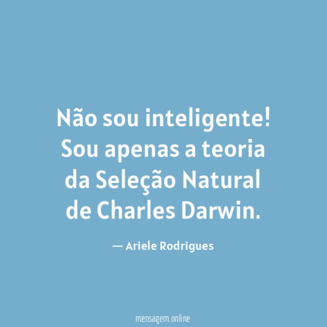 Não sou inteligente