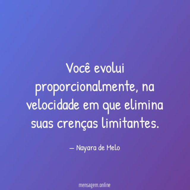Você evolui proporcionalmente