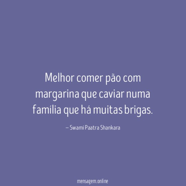 Melhor comer pão com margarina que caviar numa