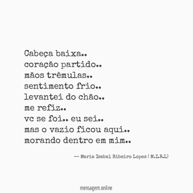 Cabeça baixa