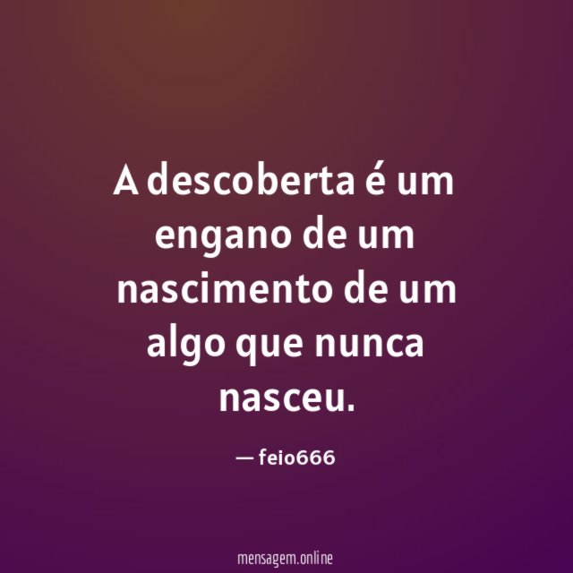 A descoberta é um engano de um nascimento de