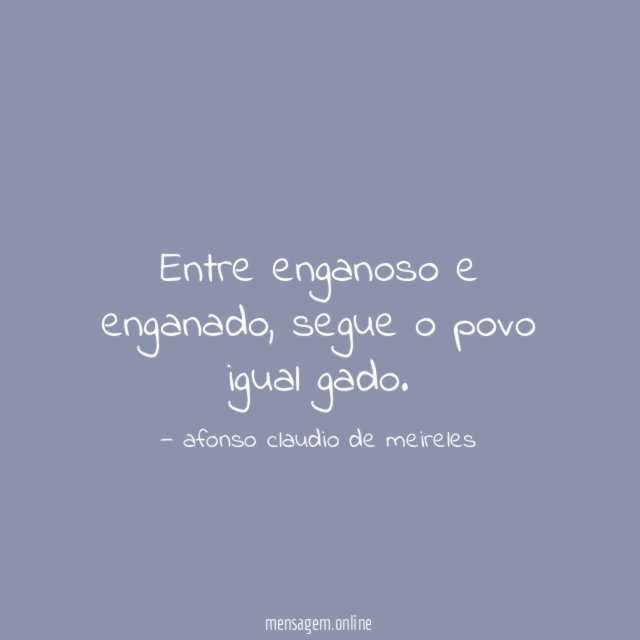 Entre enganoso e enganado