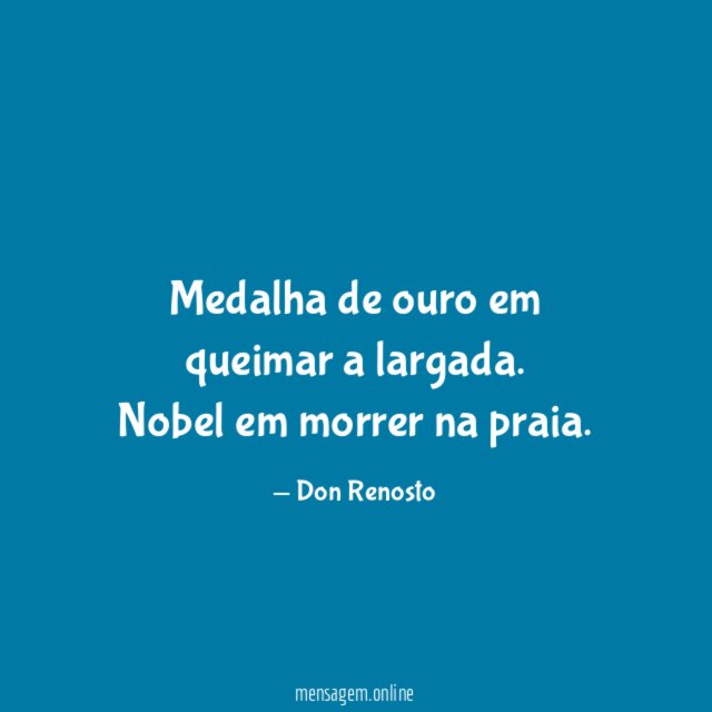 Medalha de ouro em queimar a largada