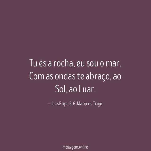 Tu és a rocha