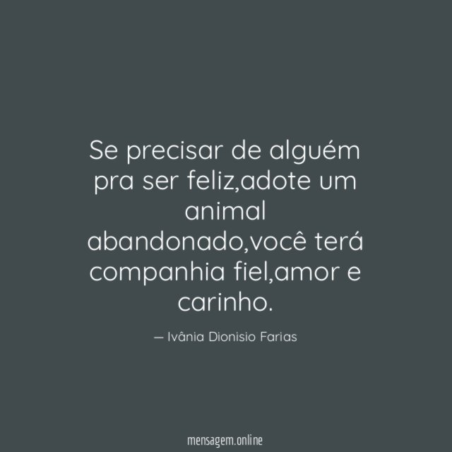 Se precisar de alguém pra ser feliz