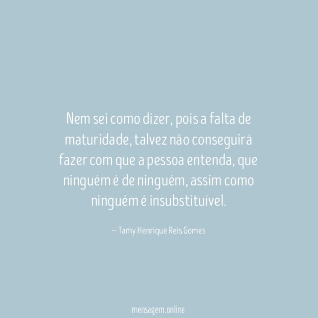Nem sei como dizer