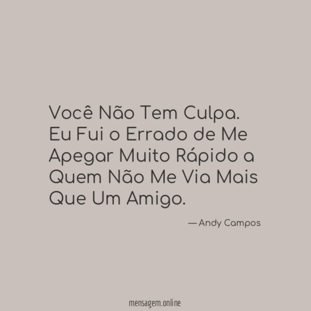 Você Não Tem Culpa