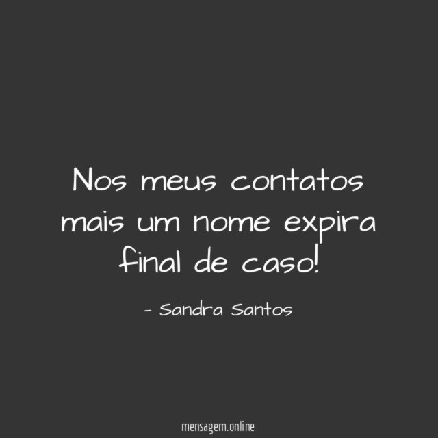 nos meus contatos mais um nome expira final de caso