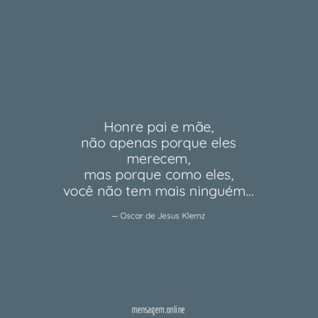 Honre pai e mãe