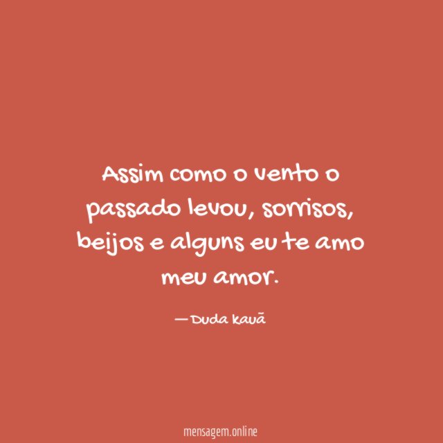 Assim como o vento o passado levou
