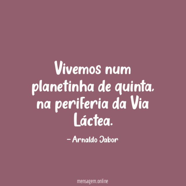 Vivemos num planetinha de quinta