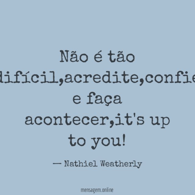 Não é tão difícil