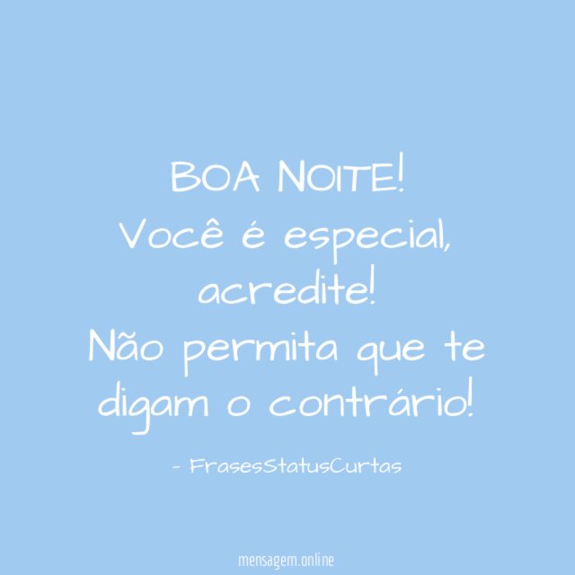 BOA NOITE