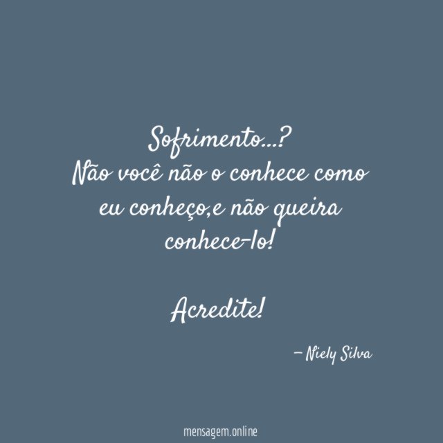 Sofrimento