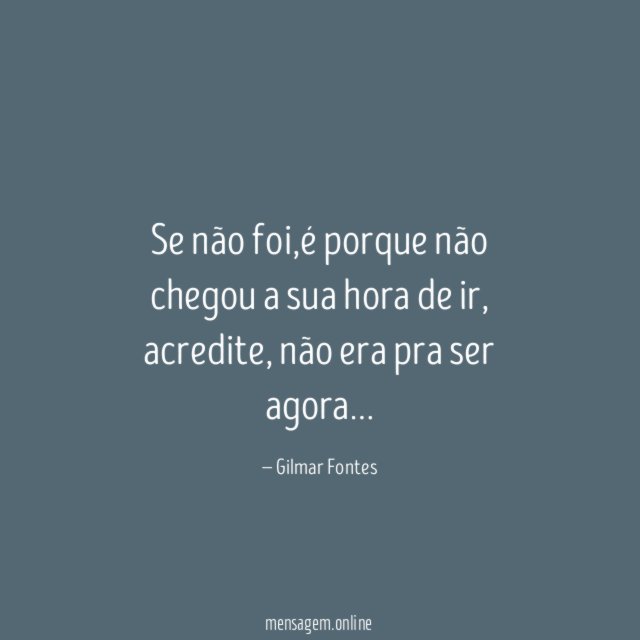 Se não foi