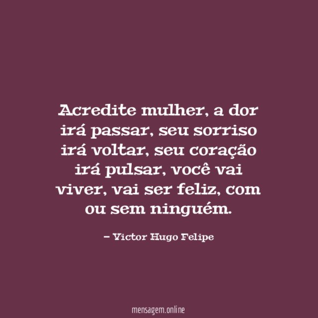 Acredite mulher