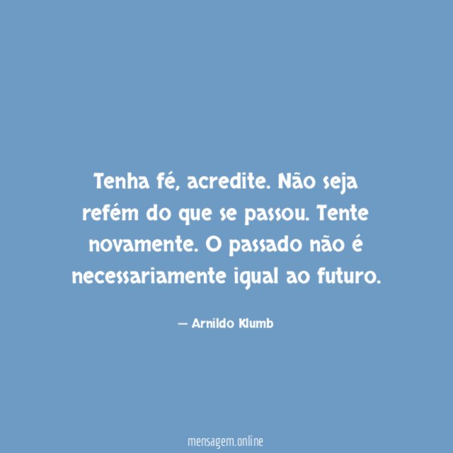 Tenha fé