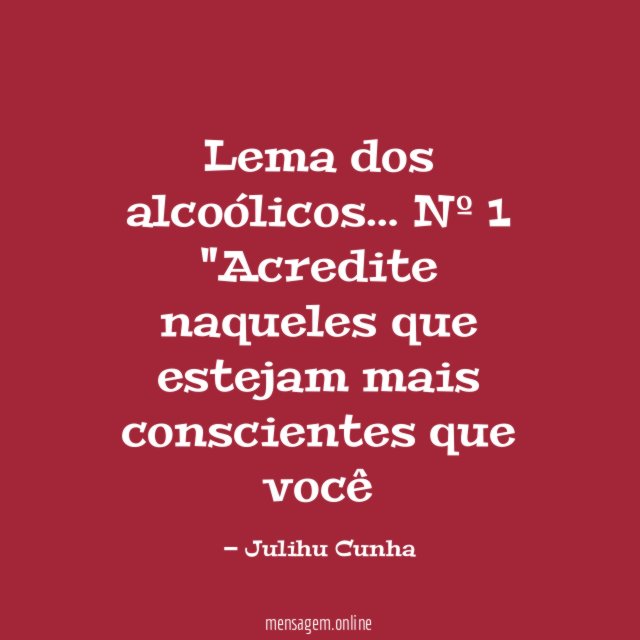 Lema dos alcoólicos