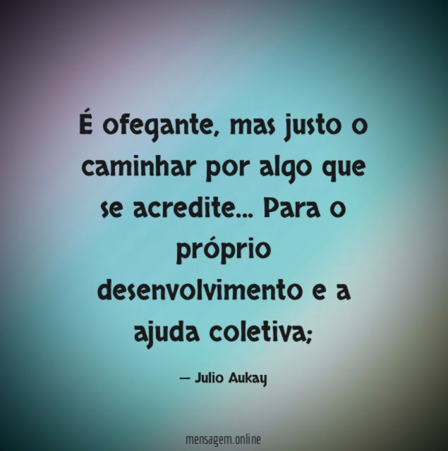 É ofegante