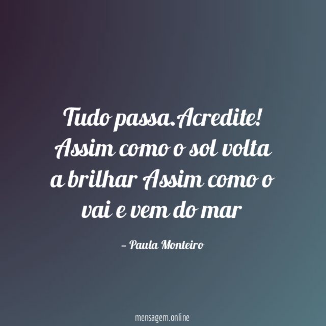 Tudo passa