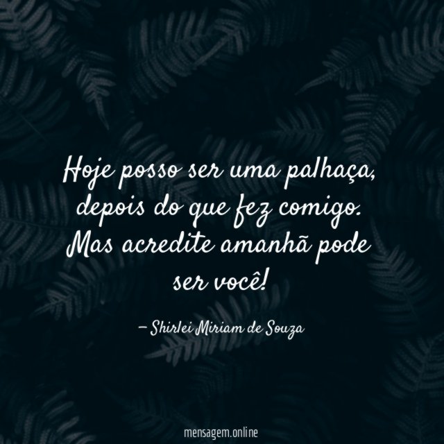 Hoje posso ser uma palhaça