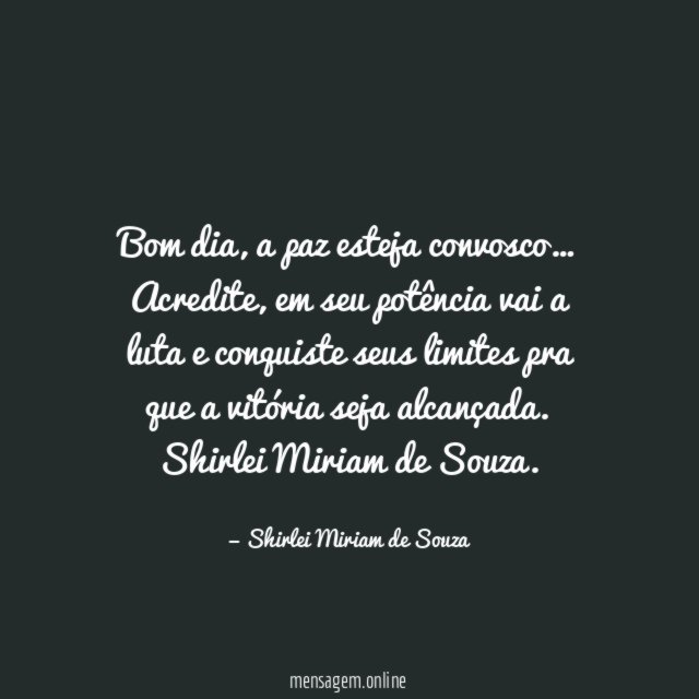 Bom dia