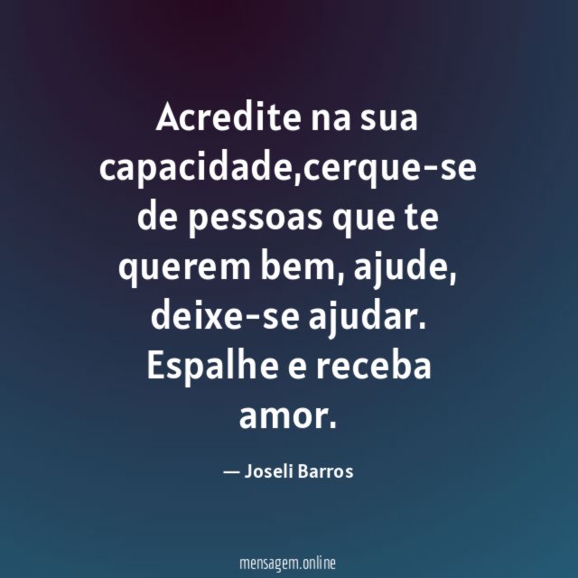 Acredite na sua capacidade