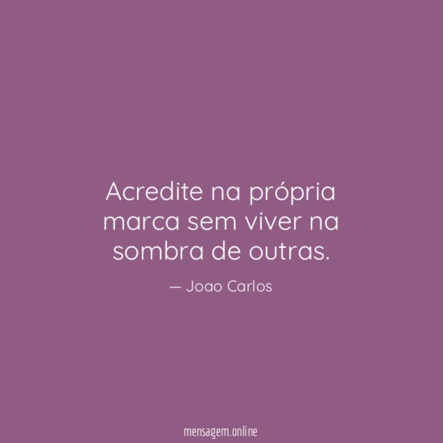 Acredite na própria marca sem viver na sombra de outras