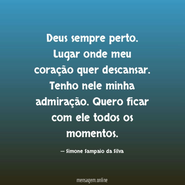 Deus sempre perto