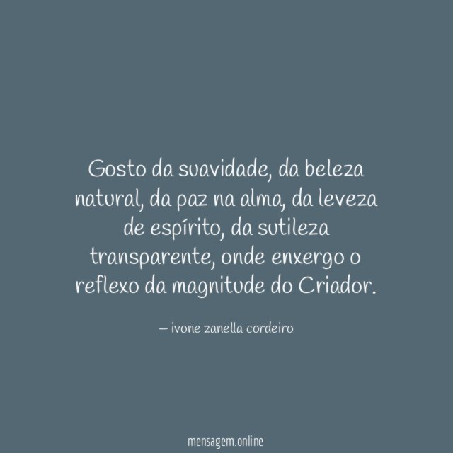 Gosto da suavidade